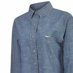 Blusa Algodón Mujer Moroco Azul Rockford