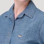 Blusa Algodón Mujer Moroco Azul Rockford