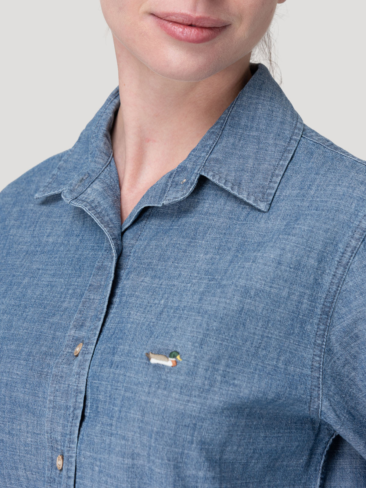 Blusa Algodón Mujer Moroco Azul Rockford