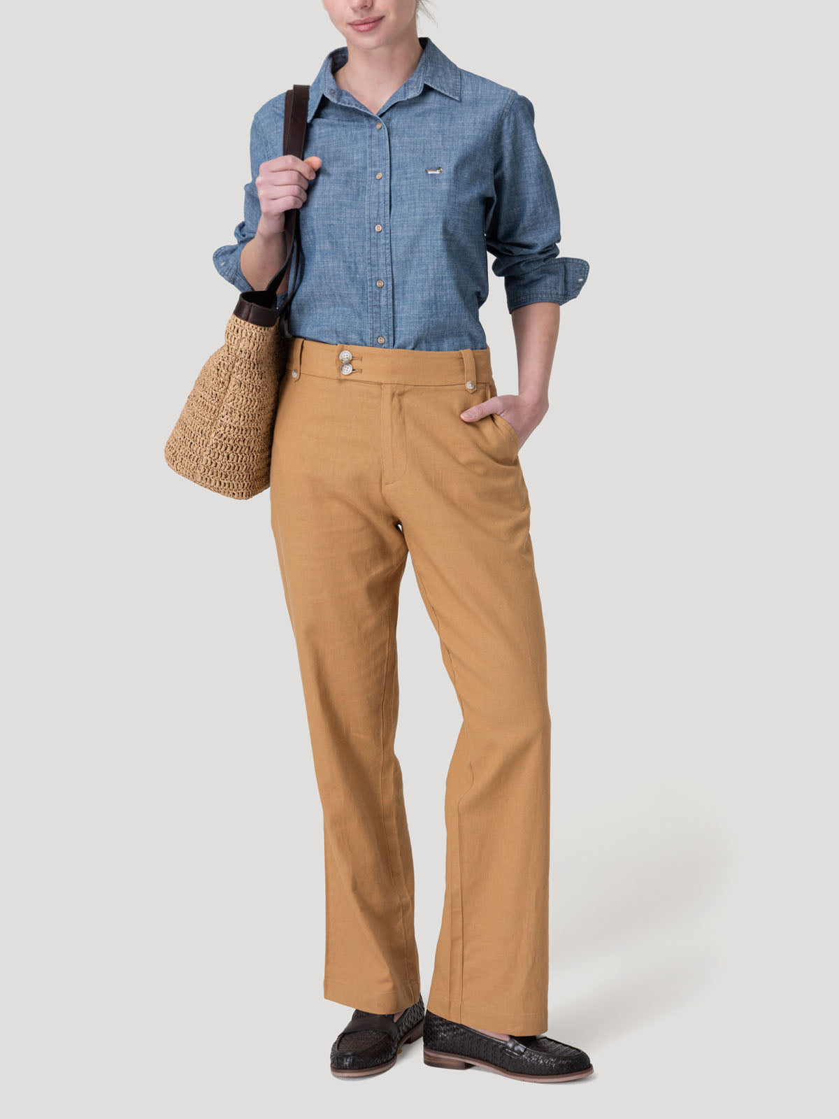 Blusa Algodón Mujer Moroco Azul Rockford