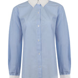 Blusa Algodón Mujer Melia Celeste Rockford