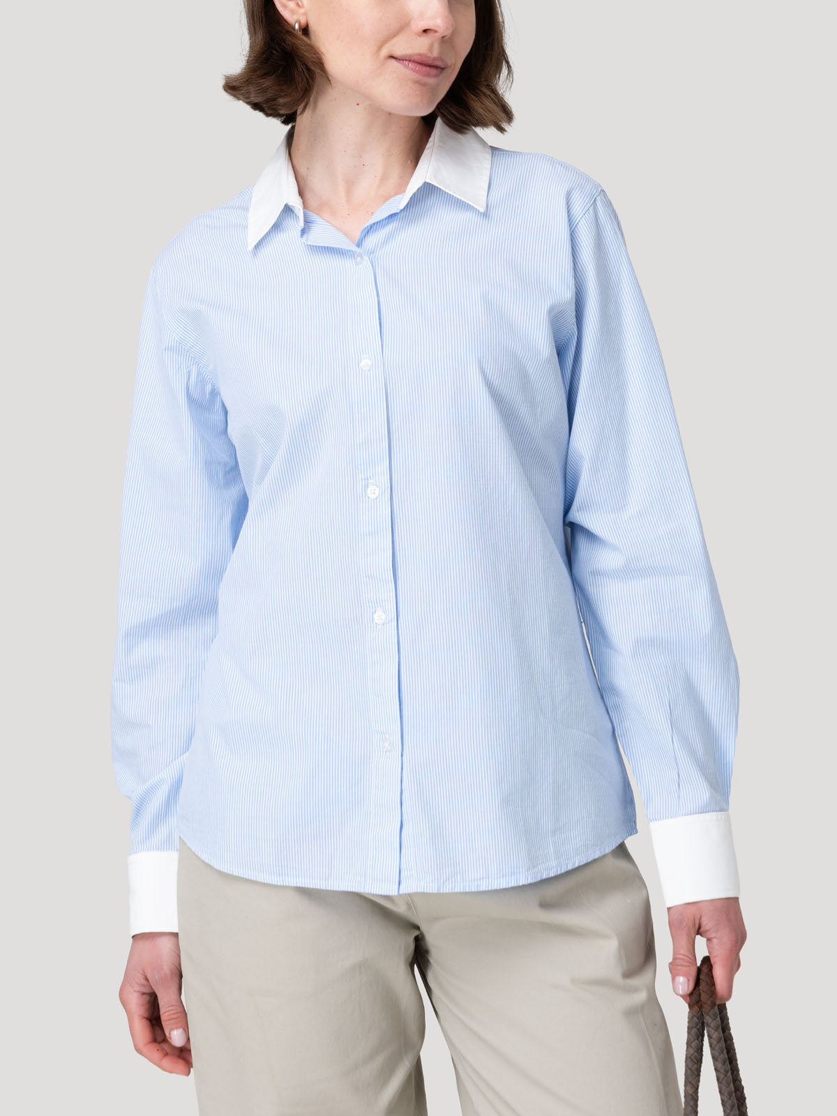 Blusa Algodón Mujer Melia Celeste Rockford