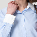 Blusa Algodón Mujer Melia Celeste Rockford