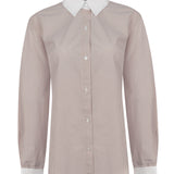 Blusa Algodón Mujer Melia Café Rockford