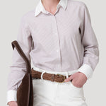 Blusa Algodón Mujer Melia Café Rockford
