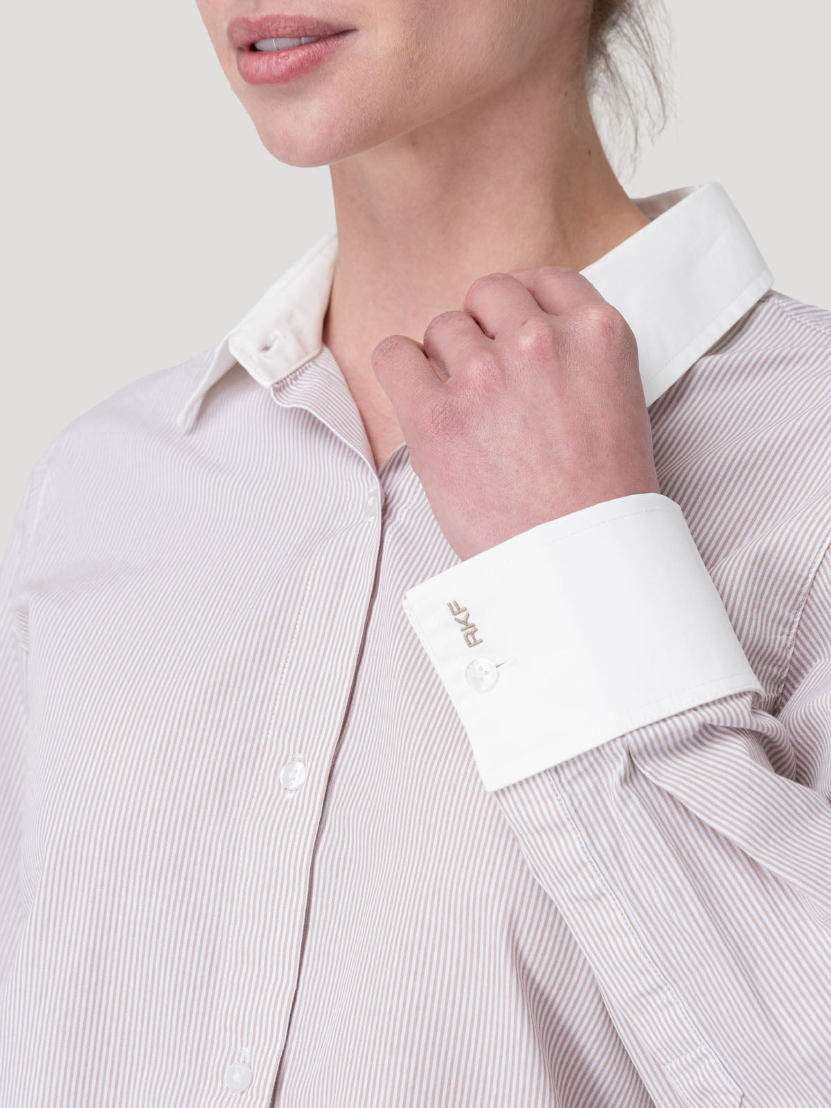 Blusa Algodón Mujer Melia Café Rockford