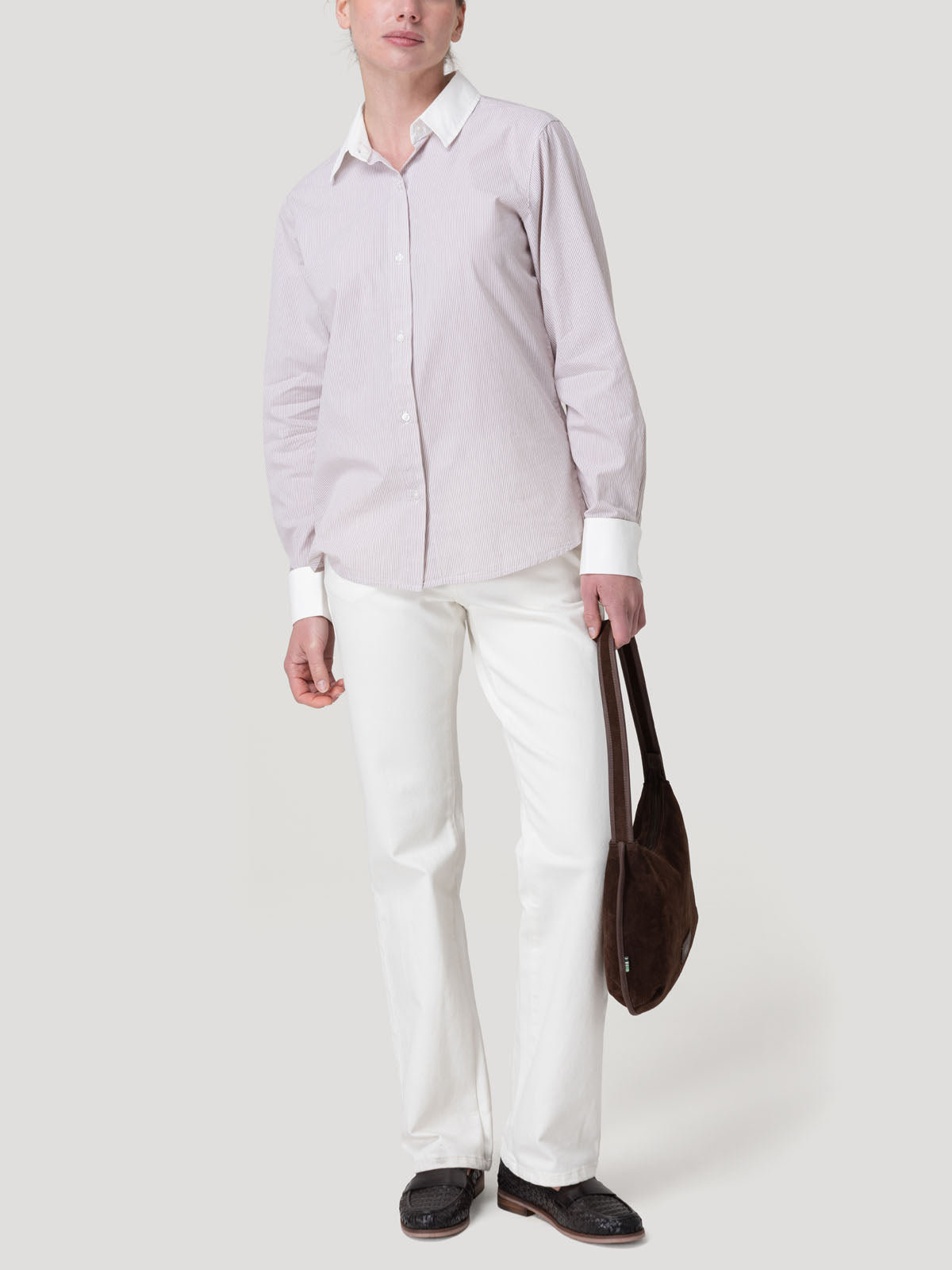 Blusa Algodón Mujer Melia Café Rockford