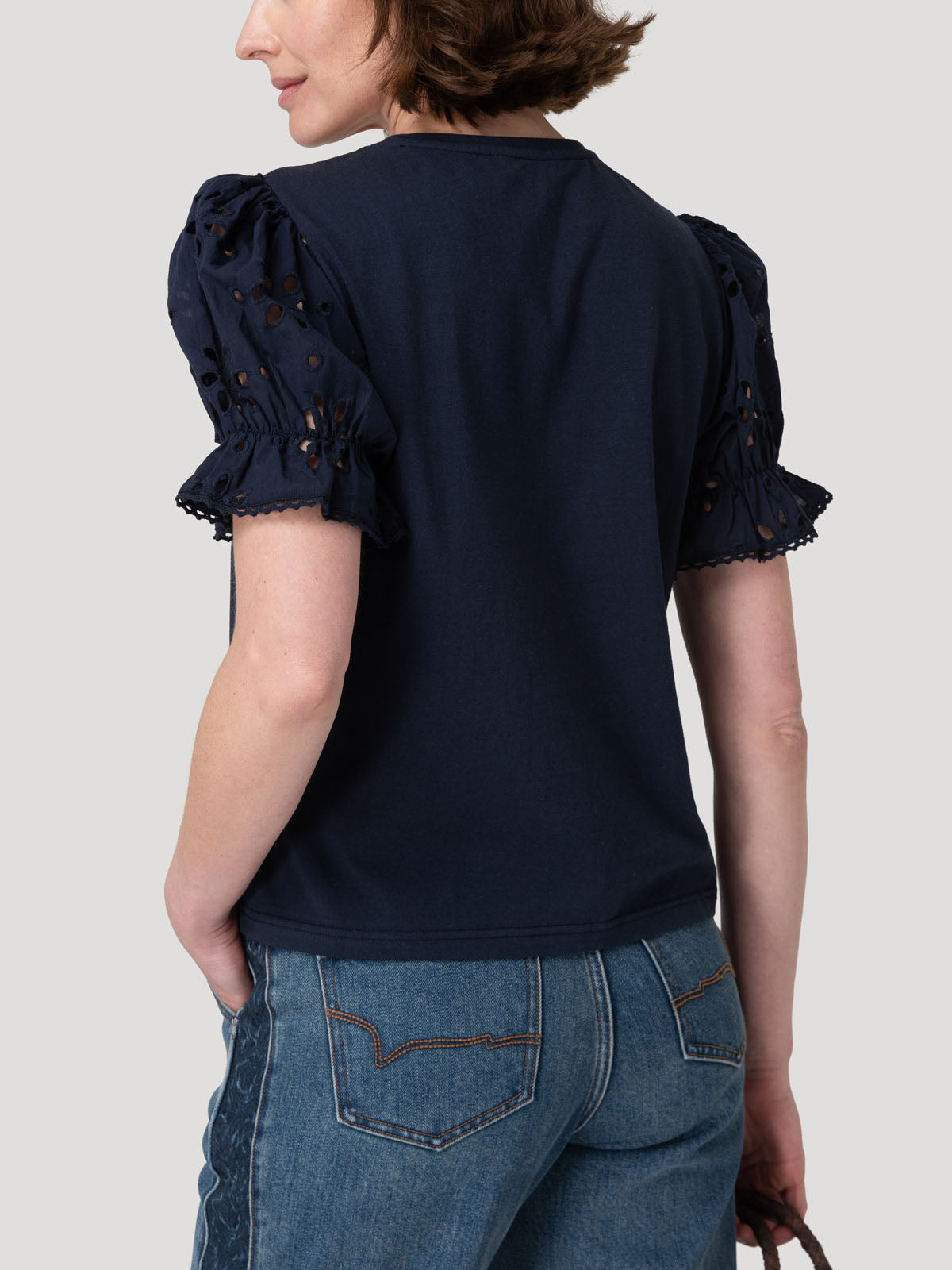 Polera Fibras Naturales Mujer Verbena Azul Rockford