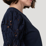 Polera Fibras Naturales Mujer Verbena Azul Rockford