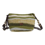 Cartera Algodon Organico Mujer Crochet Samba Cross Verde Rockford
