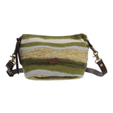 Cartera Algodon Organico Mujer Crochet Samba Cross Verde Rockford