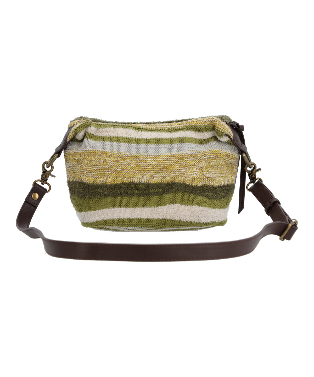 Cartera Algodon Organico Mujer Crochet Samba Cross Verde Rockford