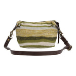 Cartera Algodon Organico Mujer Crochet Samba Cross Verde Rockford