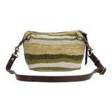 Cartera Algodon Organico Mujer Crochet Samba Cross Verde Rockford