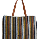 Cartera Algodon Organico Mujer Crochet Mar Tote Multicolor Rockford