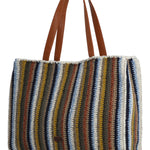 Cartera Algodon Organico Mujer Crochet Mar Tote Multicolor Rockford