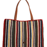 Cartera Algodon Organico Mujer Crochet Mar Tote Multicolor Rockford