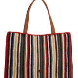 Cartera Algodon Organico Mujer Crochet Mar Tote Multicolor Rockford