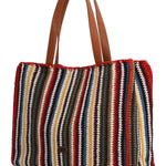 Cartera Algodon Organico Mujer Crochet Mar Tote Multicolor Rockford