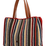 Cartera Algodon Organico Mujer Crochet Mar Tote Multicolor Rockford