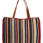 Cartera Algodon Organico Mujer Crochet Mar Tote Multicolor Rockford