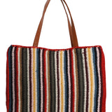 Cartera Algodon Organico Mujer Crochet Mar Tote Multicolor Rockford