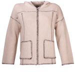 Sweater Fibras Recicladas Mujer Canela Blanco Rockford