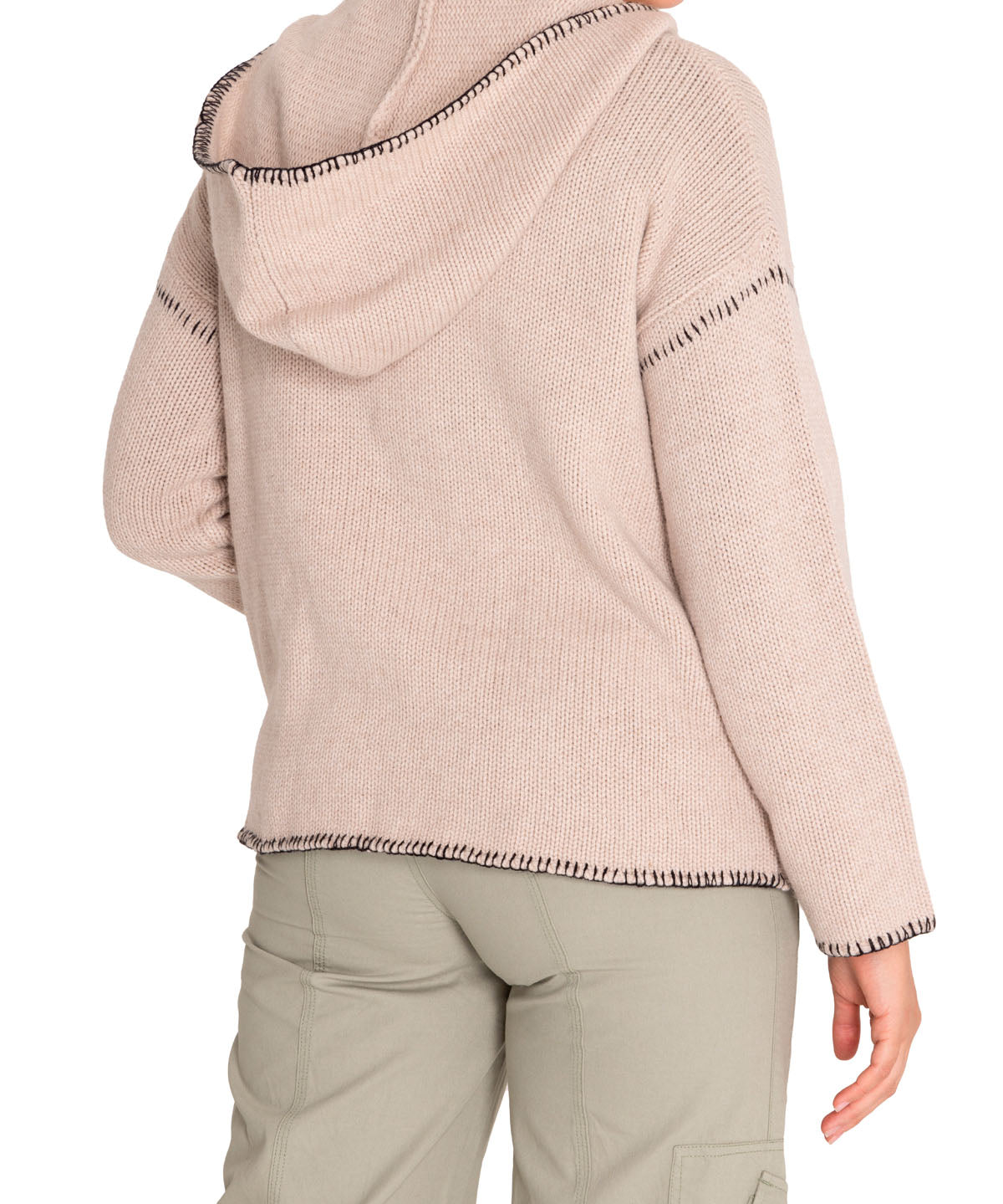 Sweater Fibras Recicladas Mujer Canela Blanco Rockford