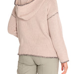 Sweater Fibras Recicladas Mujer Canela Blanco Rockford