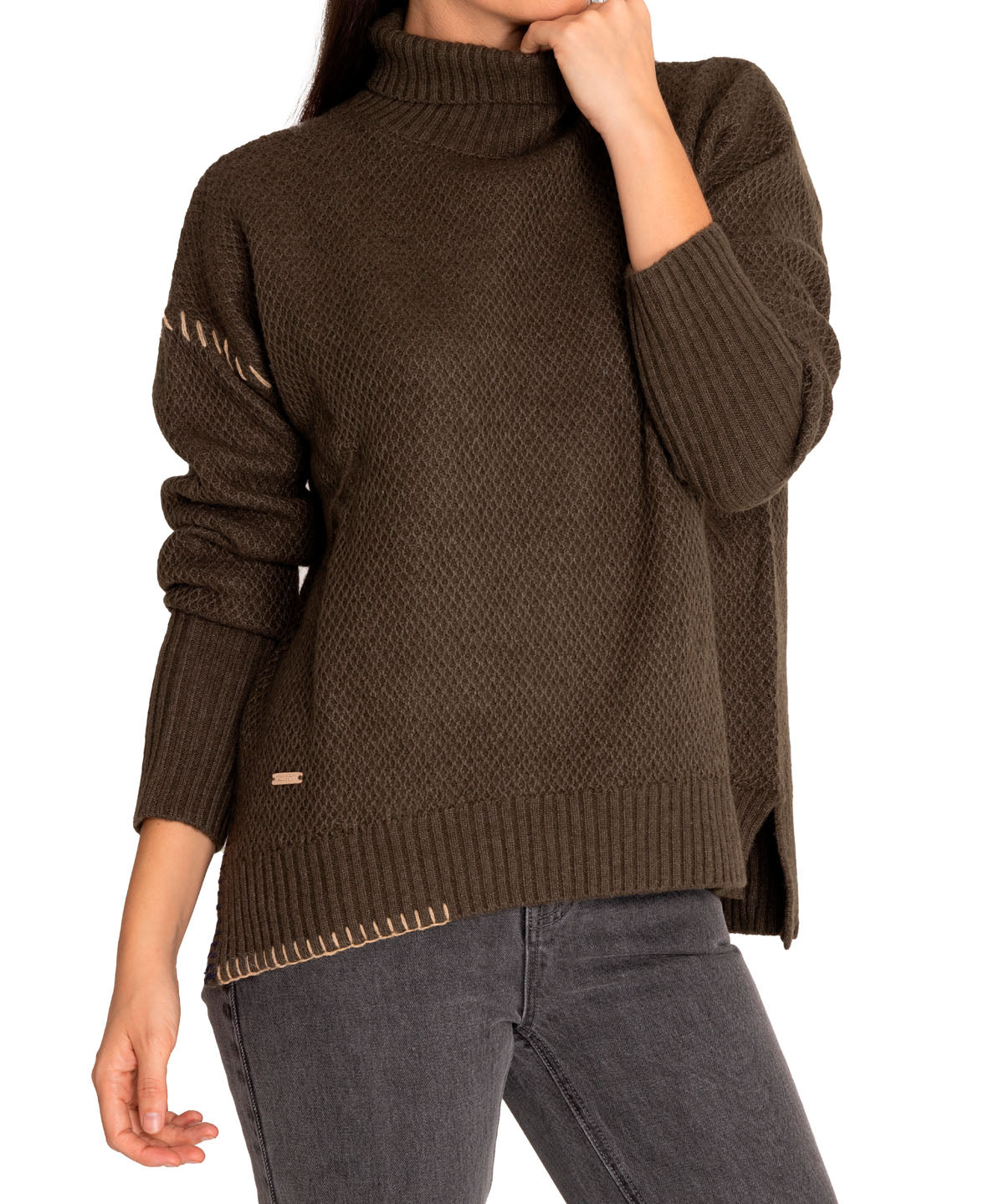 Sweater Cashmere Mujer Anis Verde Rockford