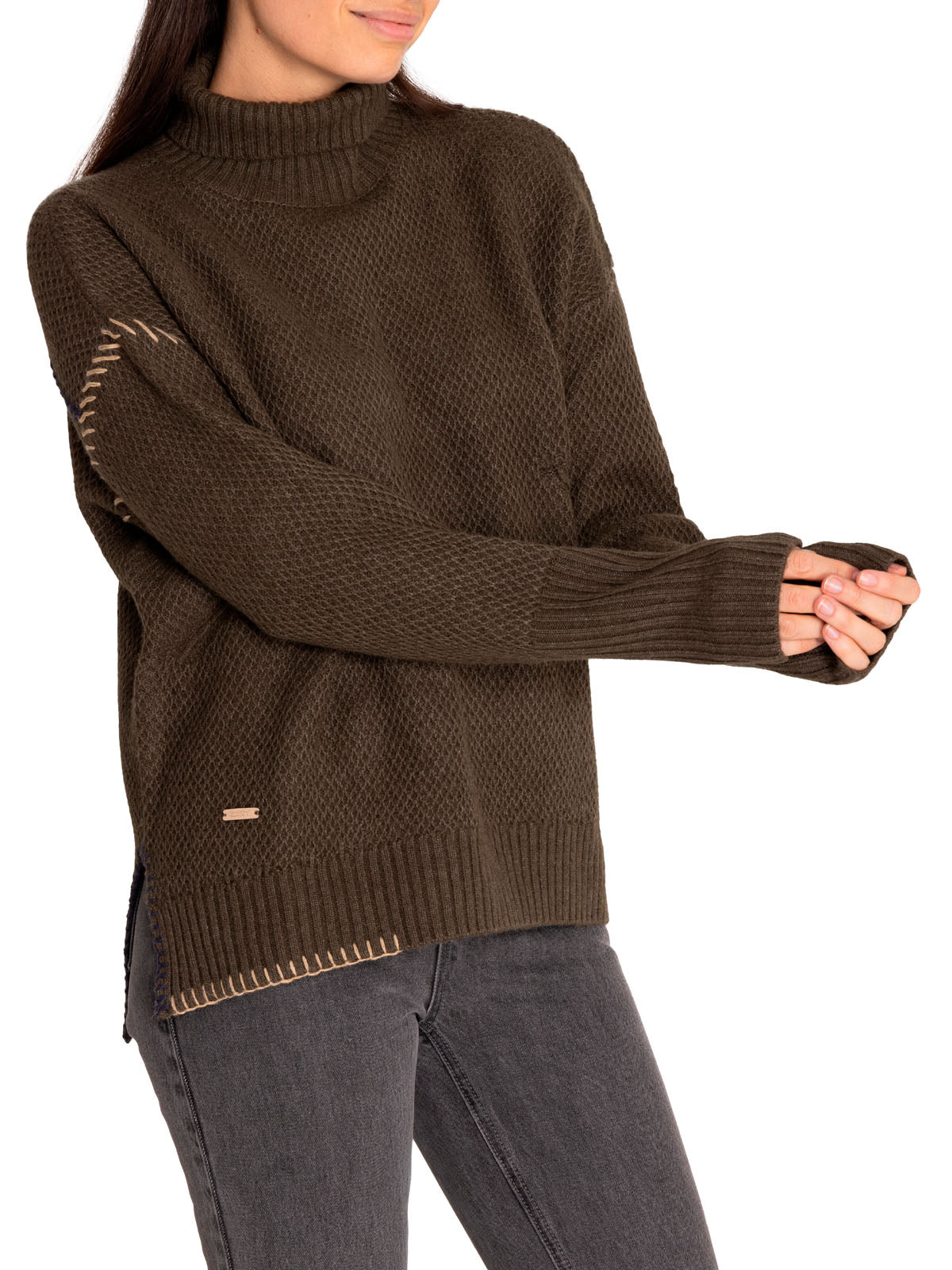 Sweater Cashmere Mujer Anis Verde Rockford