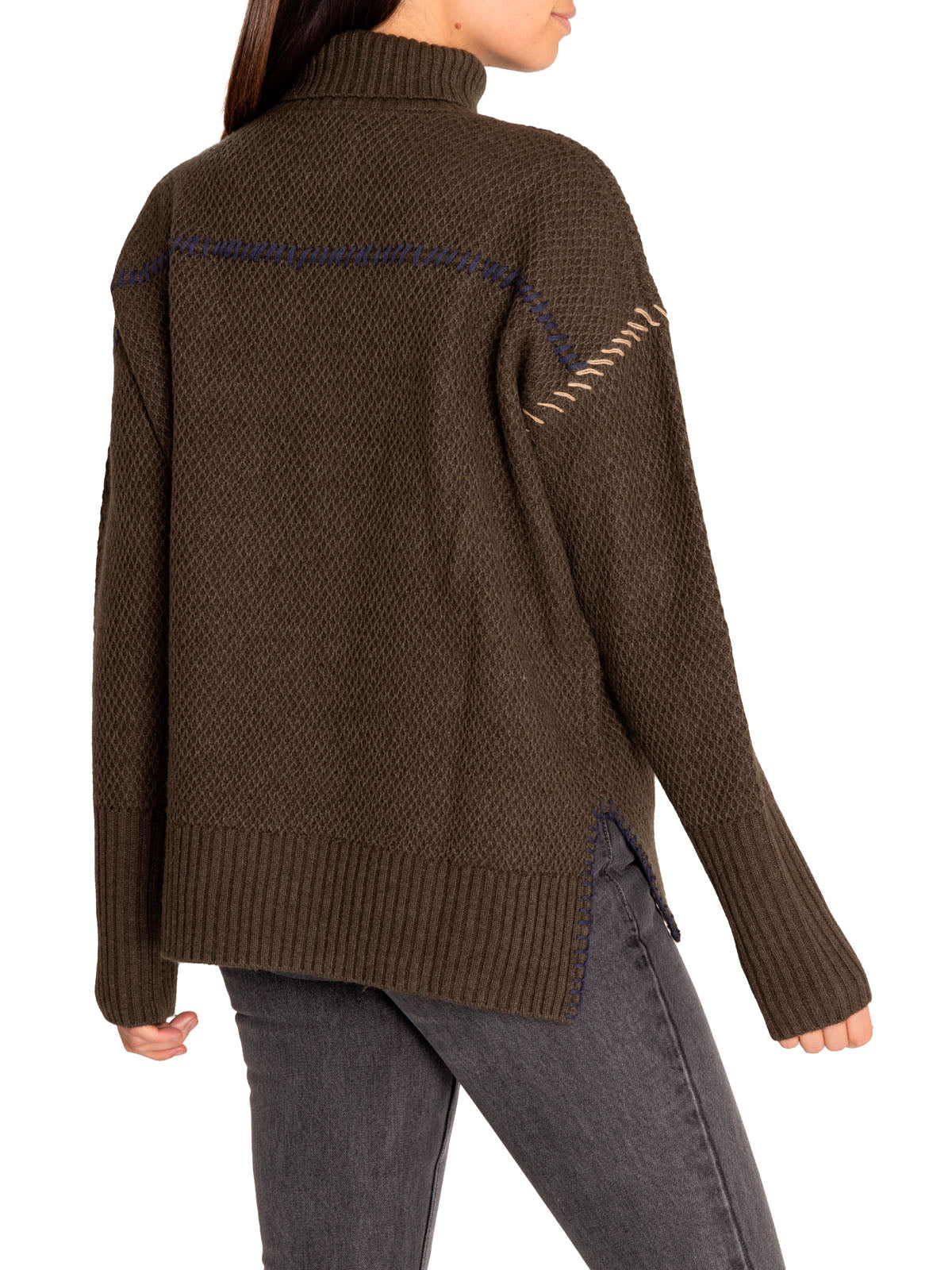 Sweater Cashmere Mujer Anis Verde Rockford