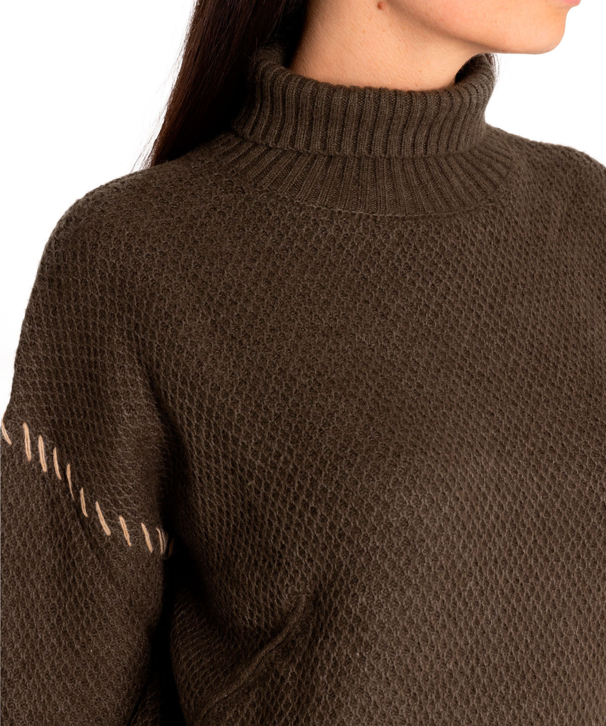 Sweater Cashmere Mujer Anis Verde Rockford