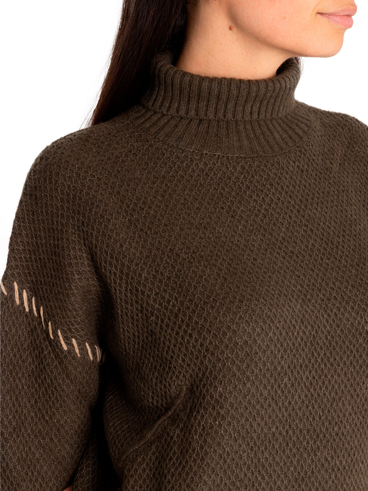 Sweater Cashmere Mujer Anis Verde Rockford