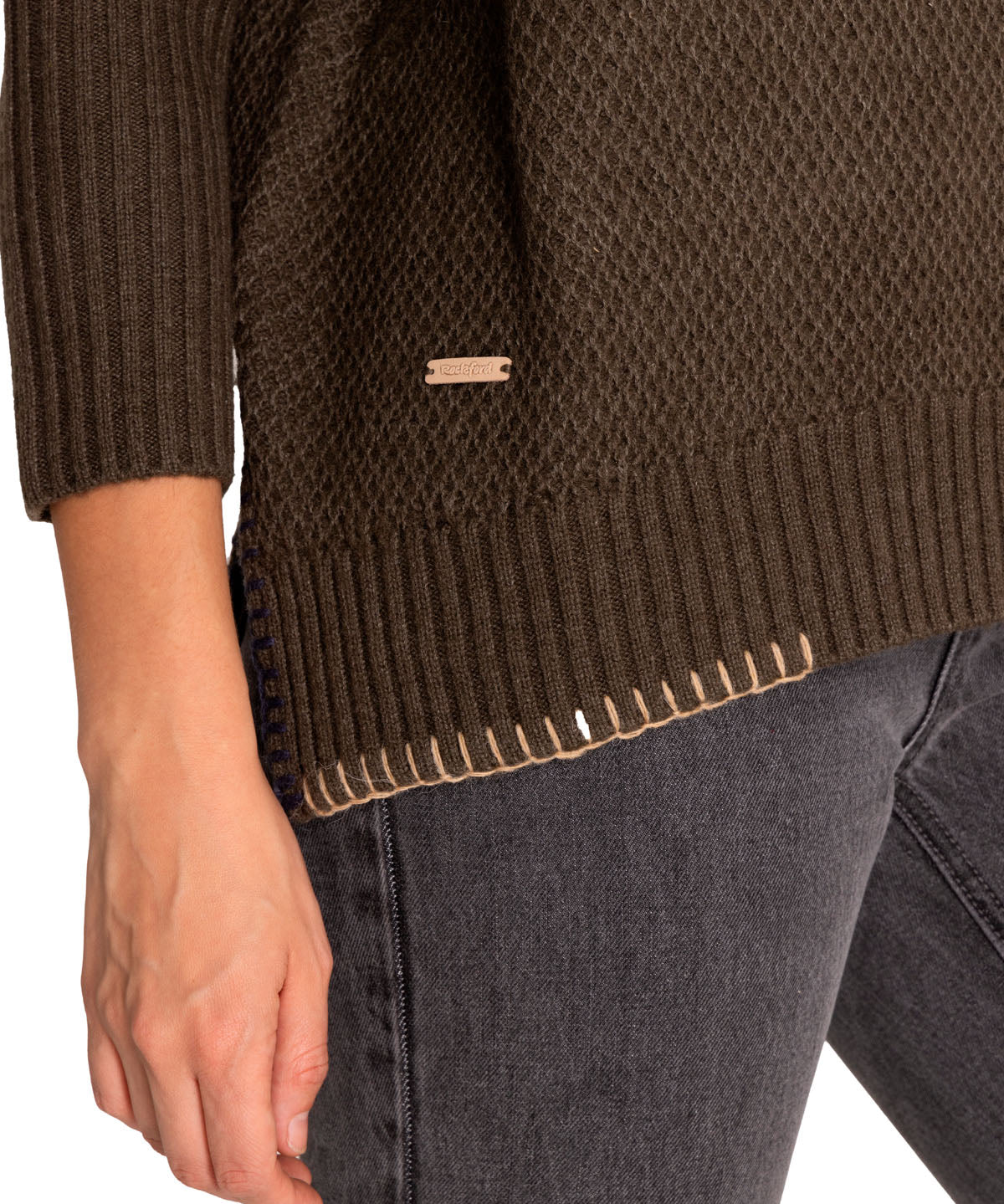 Sweater Cashmere Mujer Anis Verde Rockford