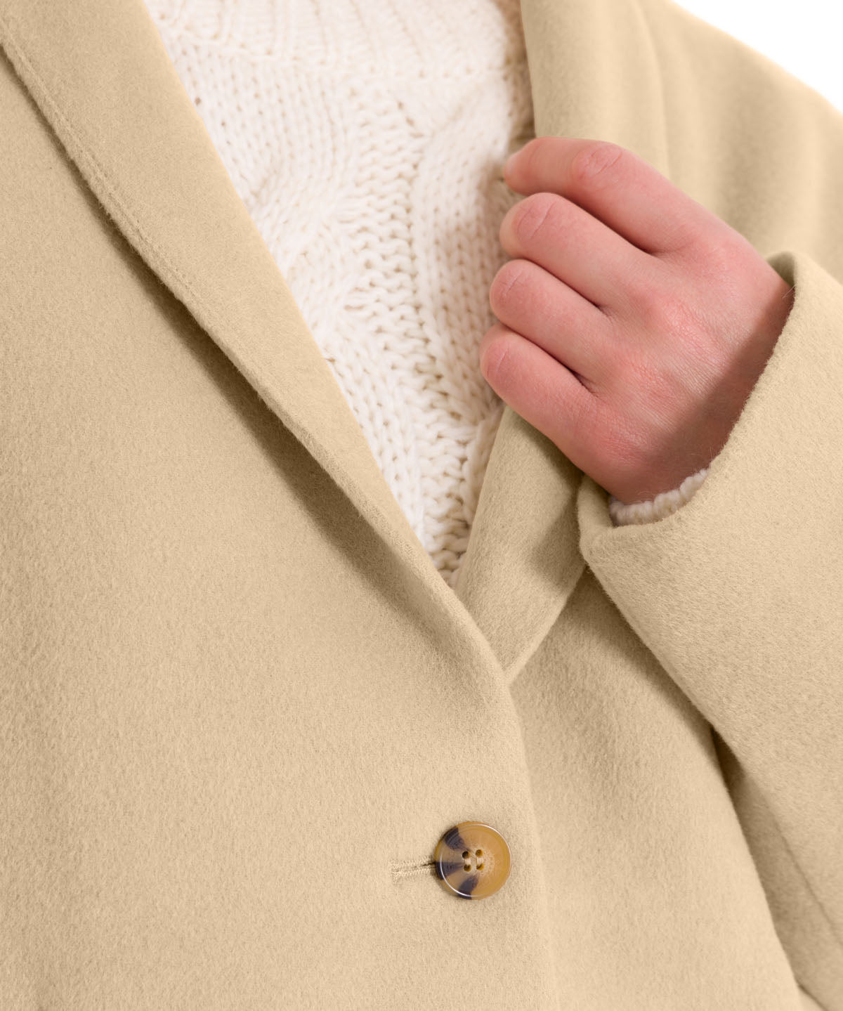 Chaqueta Lana Mujer Savana Beige Rockford