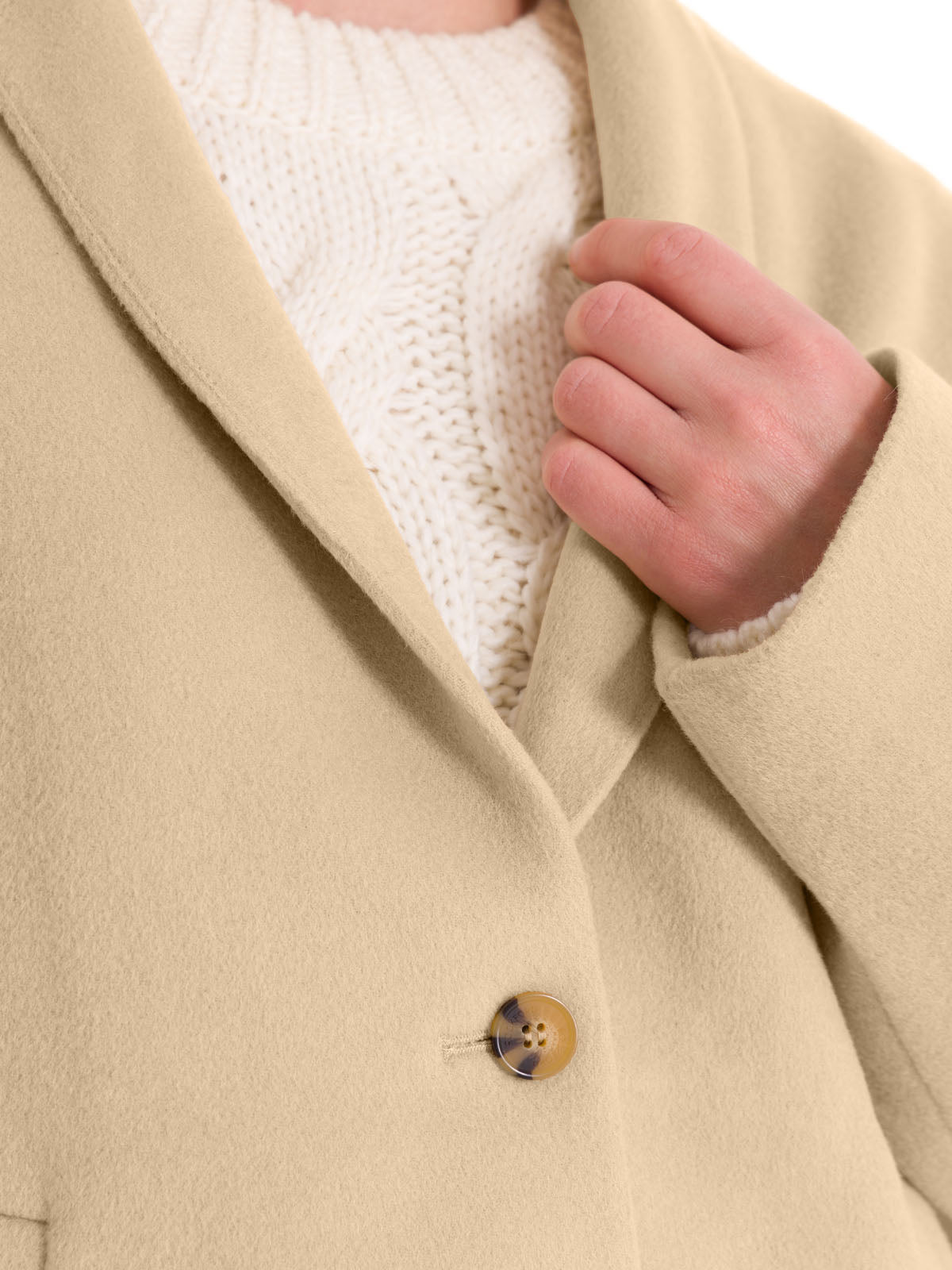 Chaqueta Lana Mujer Savana Beige Rockford