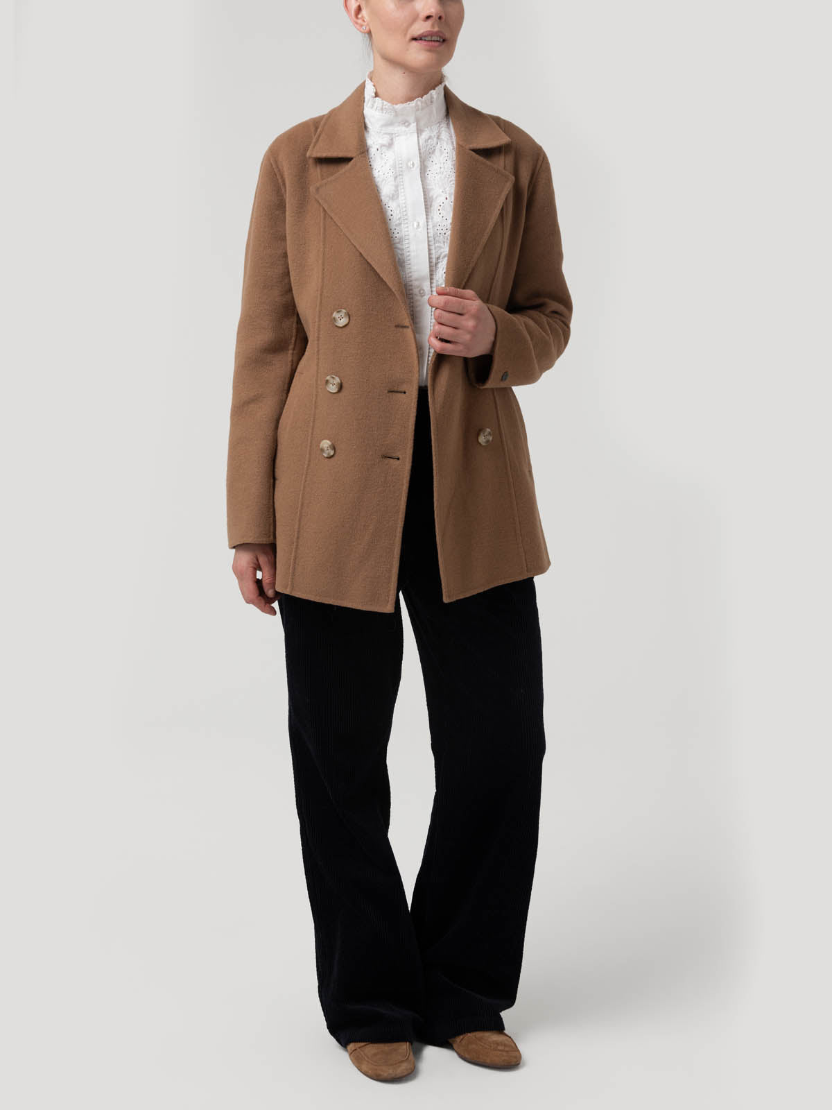 Chaqueta Lana Mujer Gala Café Rockford