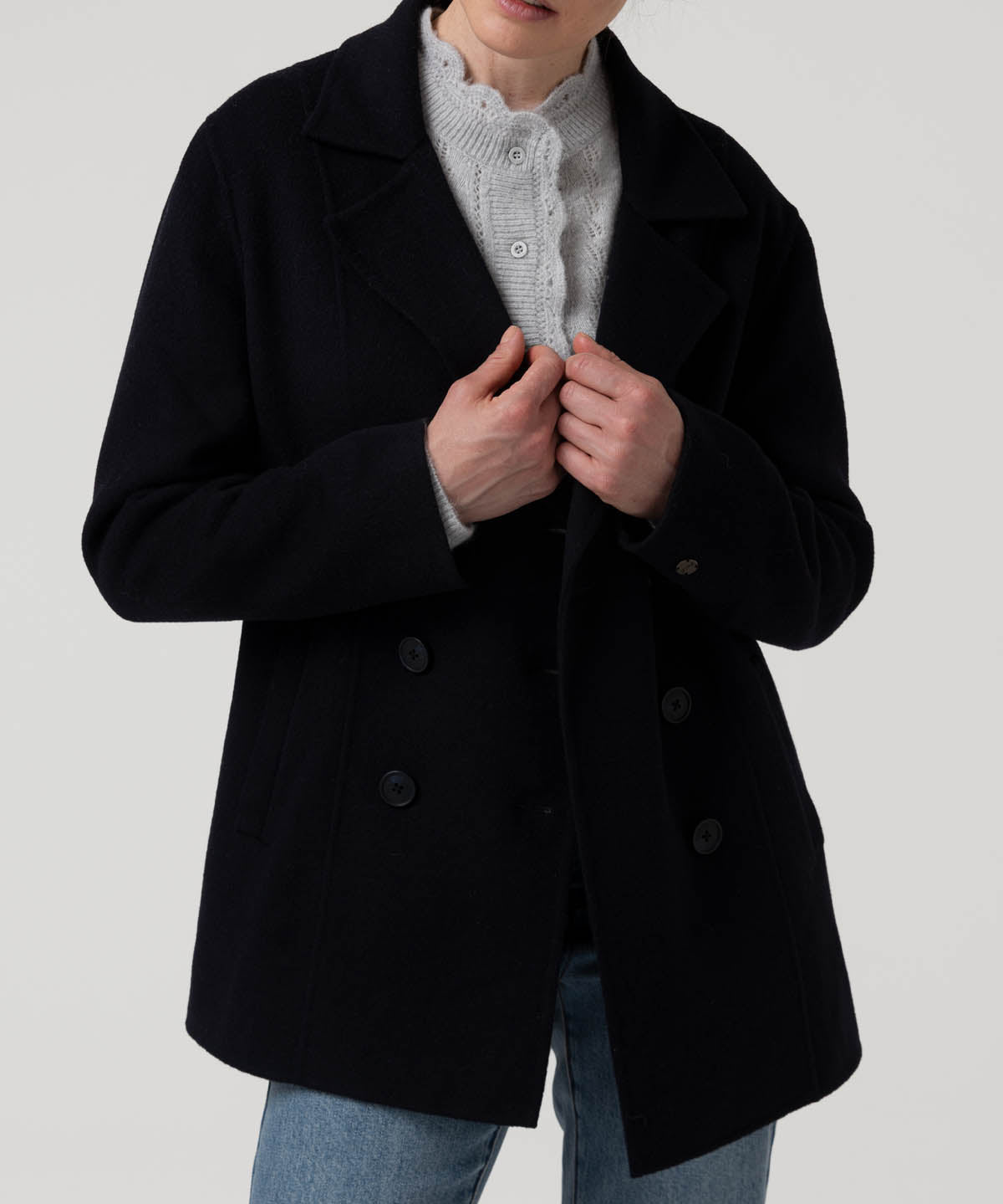 Chaqueta Lana Mujer Gala Azul Rockford