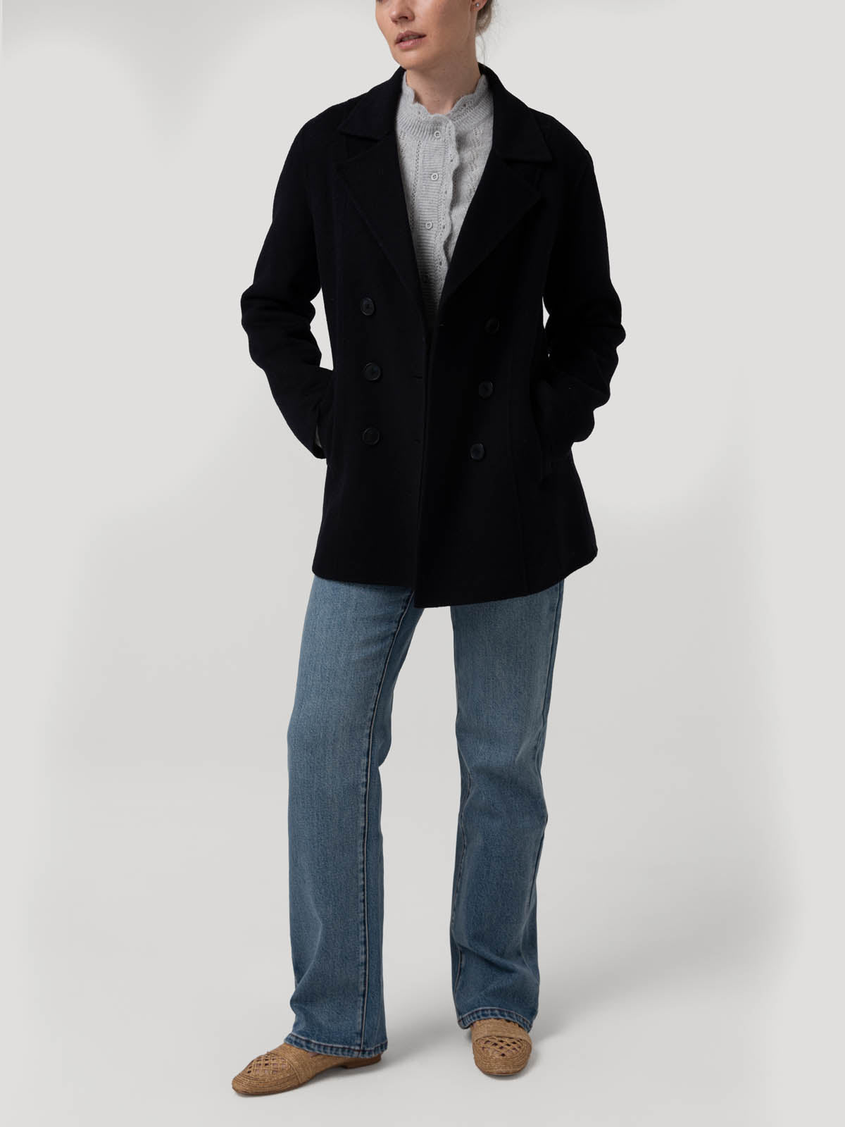 Chaqueta Lana Mujer Gala Azul Rockford