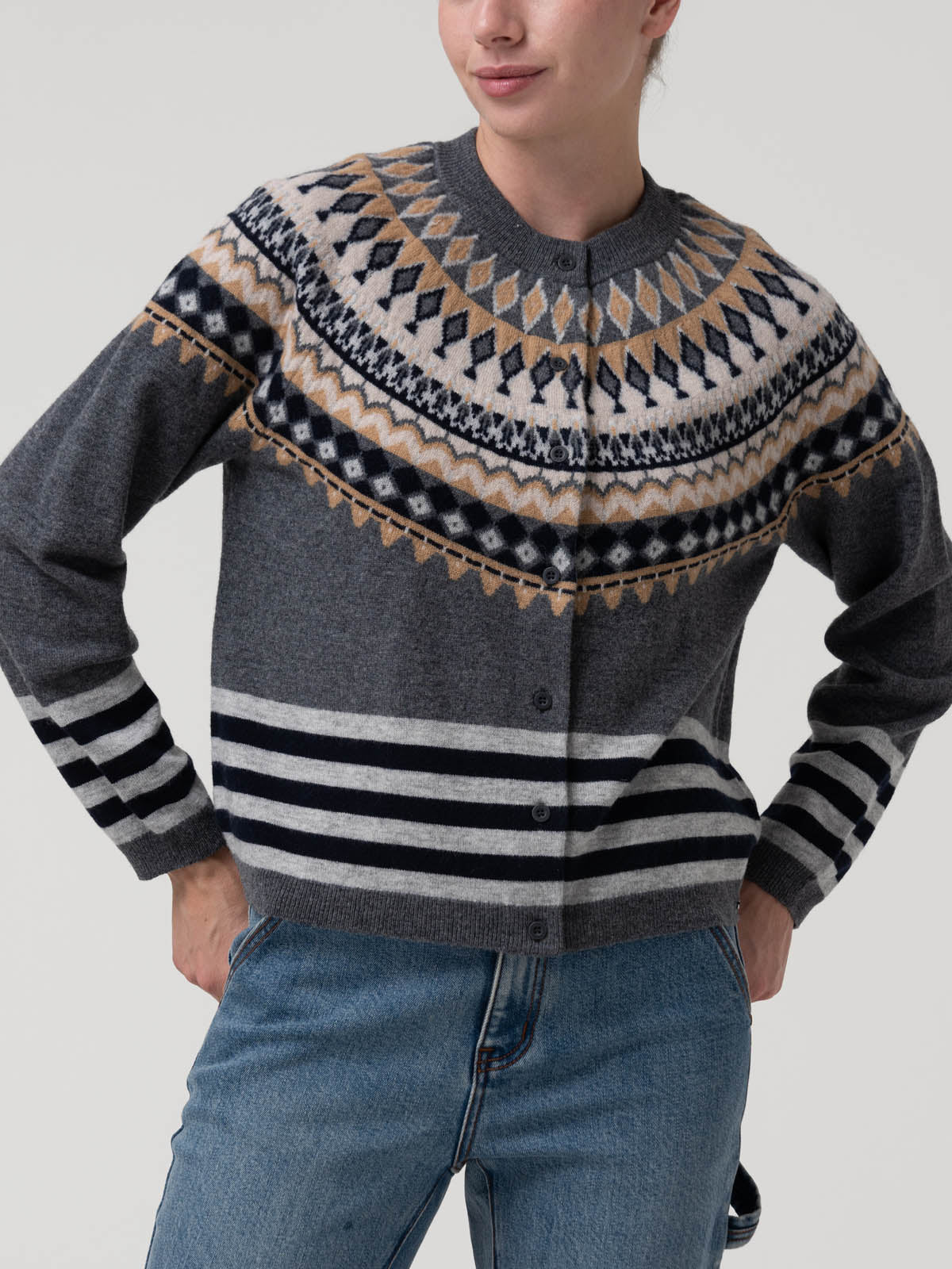 Sweater Lana Mujer Andros Gris Rockford