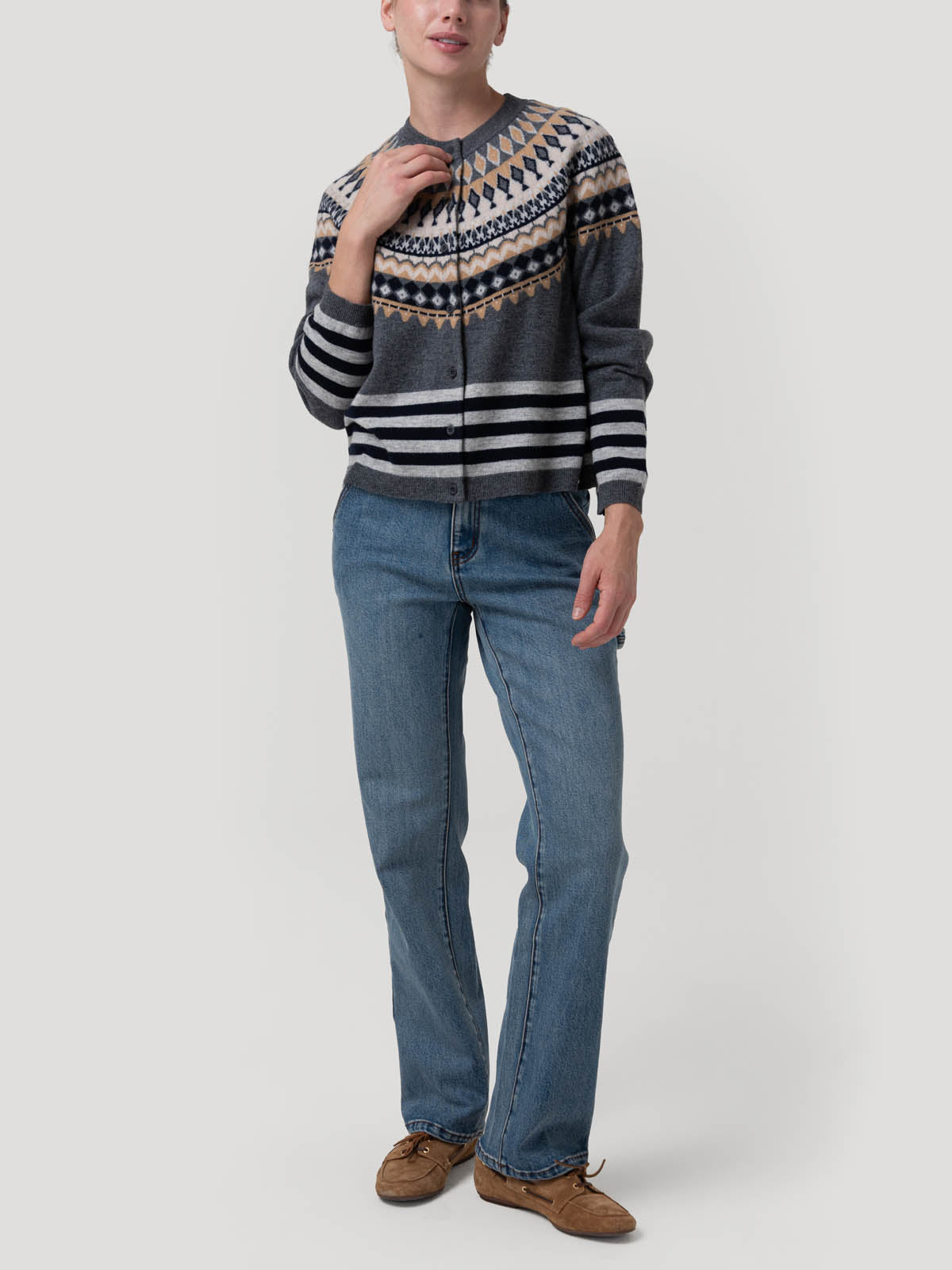 Sweater Lana Mujer Andros Gris Rockford
