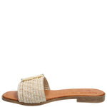 Sandalia Poliéster Mujer Rosola Beige Rockford