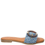 Sandalia Poliéster Mujer Rosola Azul Rockford