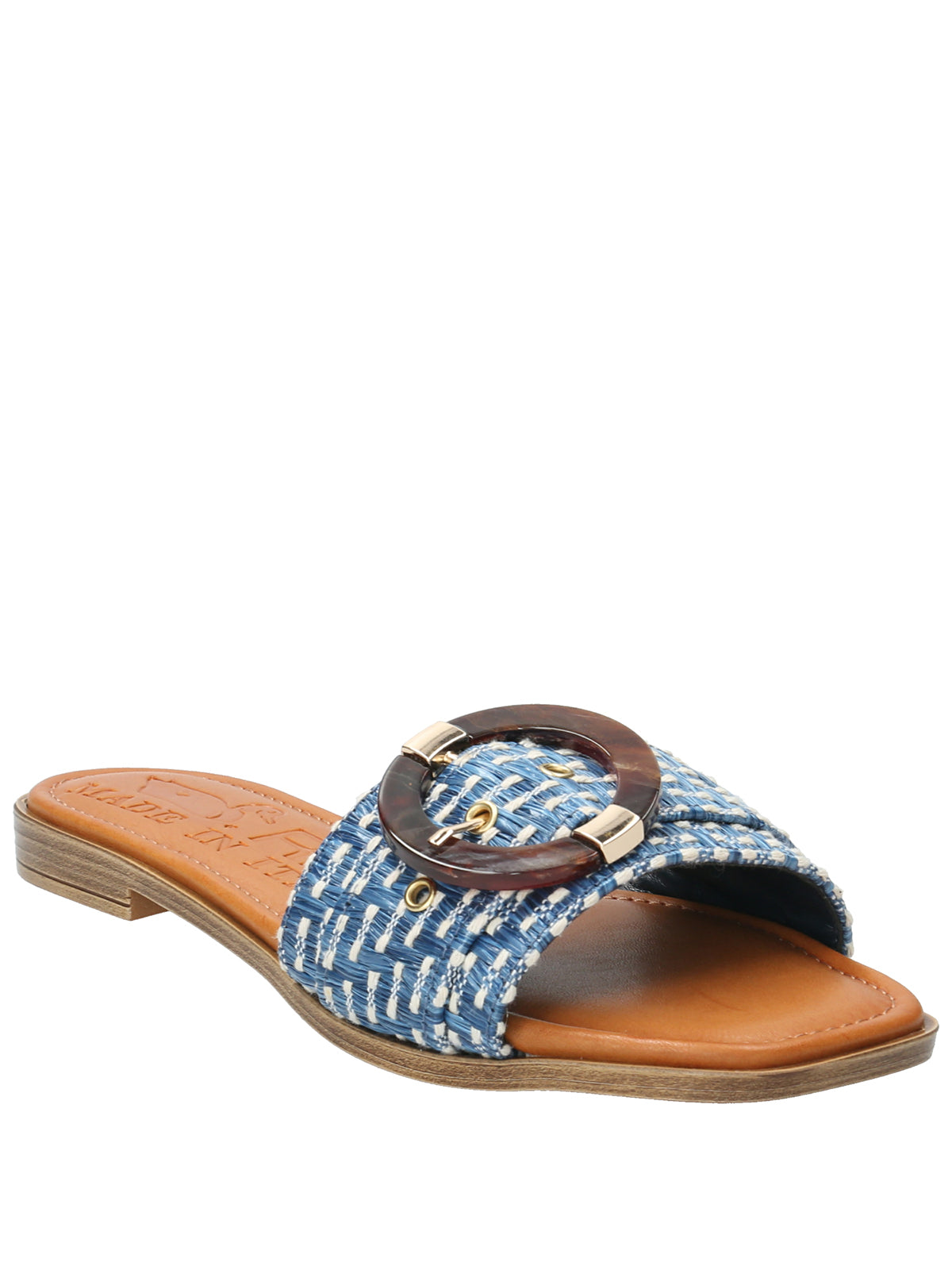 Sandalia Poliéster Mujer Rosola Azul Rockford