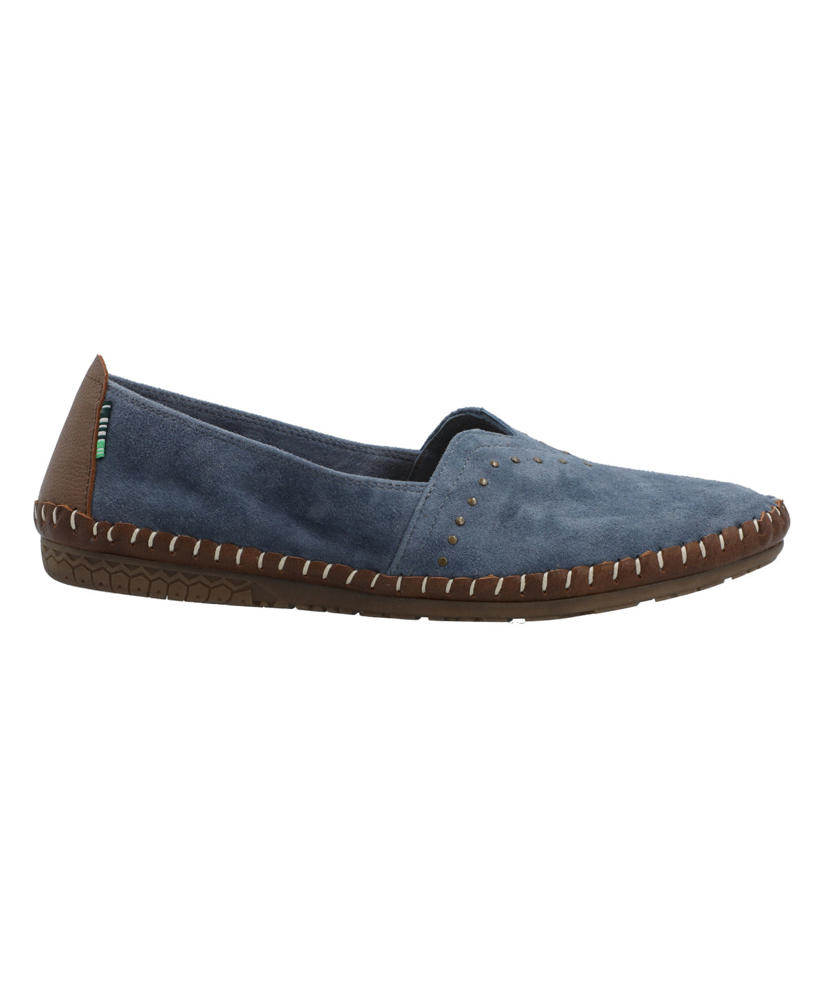 Slip On Cuero Mujer Laurie Azul Rockford