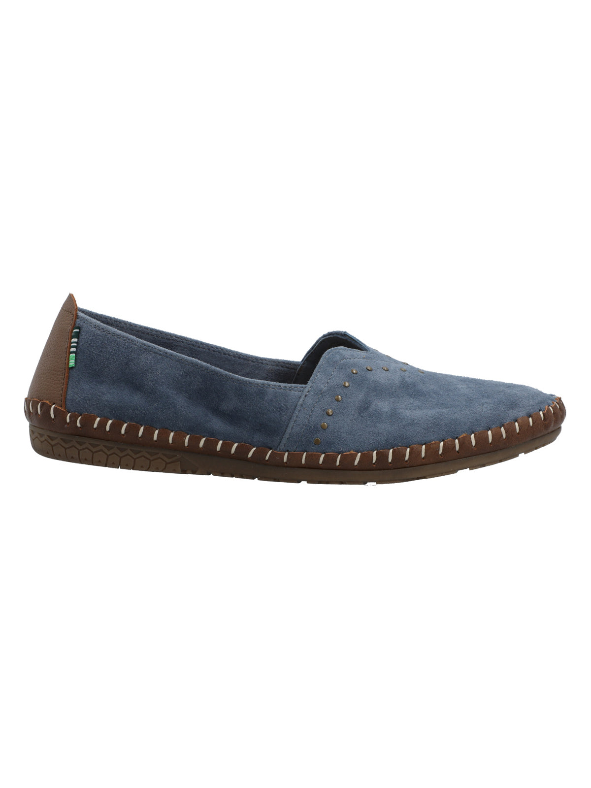 Slip On Cuero Mujer Laurie Azul Rockford