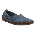 Slip On Cuero Mujer Laurie Azul Rockford