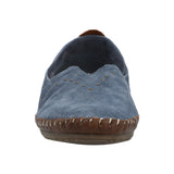 Slip On Cuero Mujer Laurie Azul Rockford