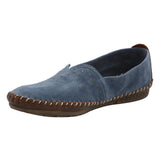 Slip On Cuero Mujer Laurie Azul Rockford